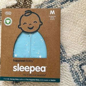 Happiest baby sleepea-swaddles. Never used and in original box unopened.